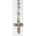 Silver Chain w/Crystal Beads Rosary